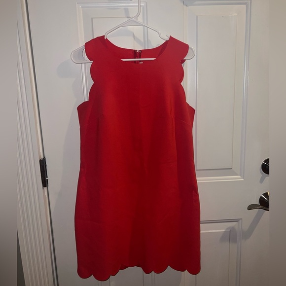 J. Crew Dresses & Skirts - J. Crew Womens Shift Dress Sleeveless Scalloped Hem - Size 8